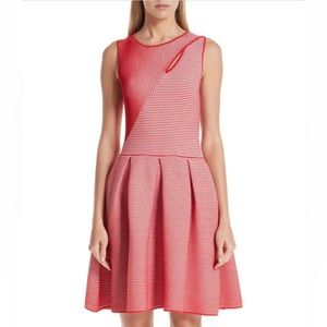 EMPORIO Armani Rosa Volcano cutout ottoman babydoll stretch dress